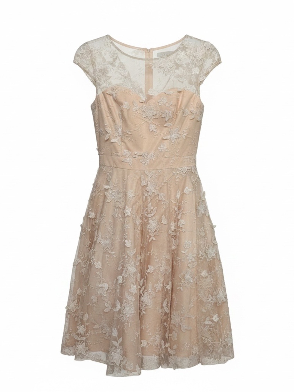 Chi Chi London Floral Lace Overlay Dress